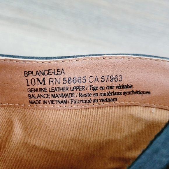 NEW BP Black Leather Block Heel Ankle Boots Round Toe - Picture 7 of 8